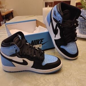 Nike Kids Sneakers - Light Blue and Black